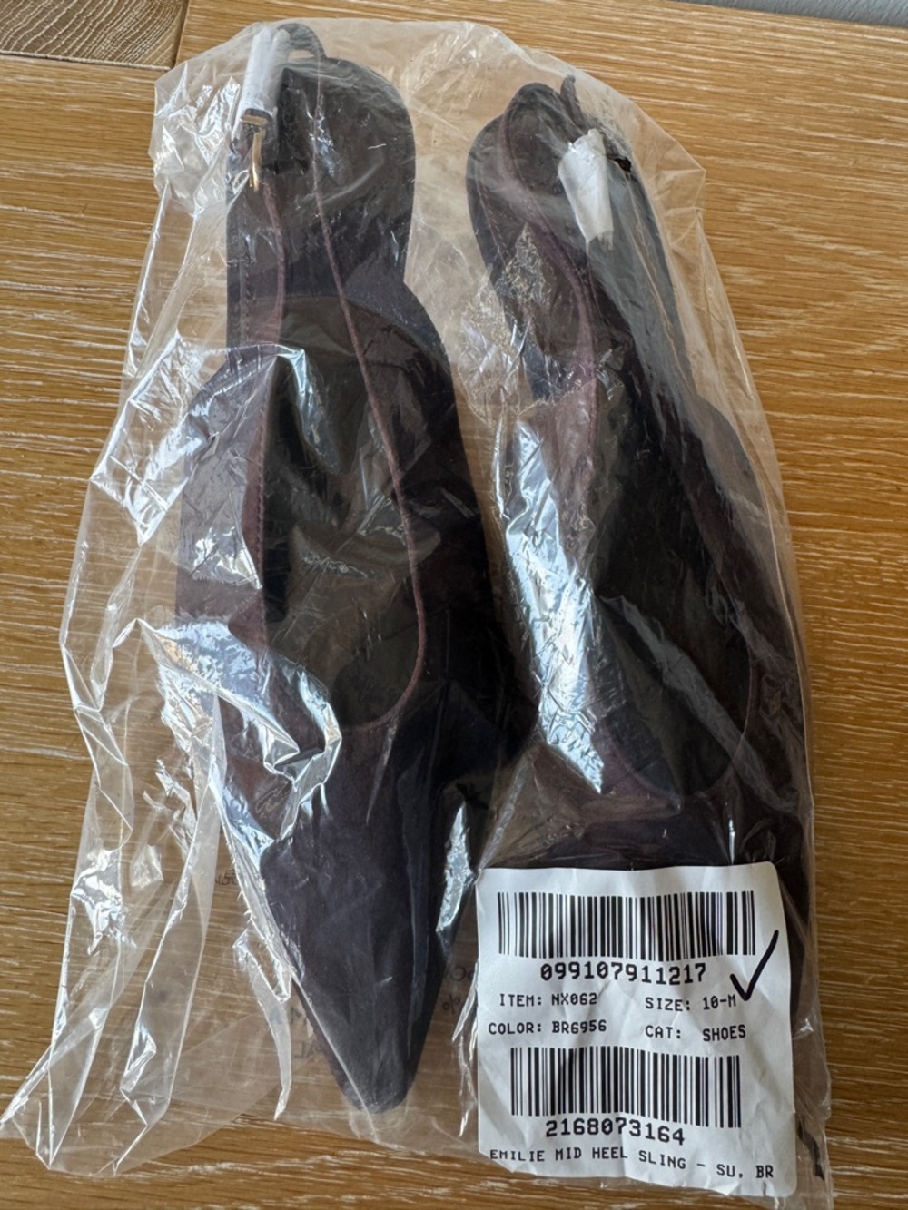 NWOB! MADEWELL Women's Emilie Slingback Pump Chocolate Raisin Suede 10 Brown - Picture 13 of 16